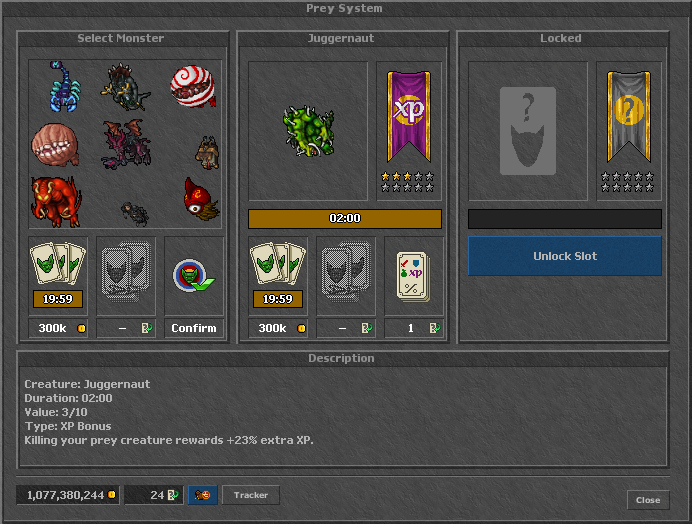 Prey System Interface